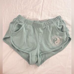 PLAYBOY Mini Teal Shorts